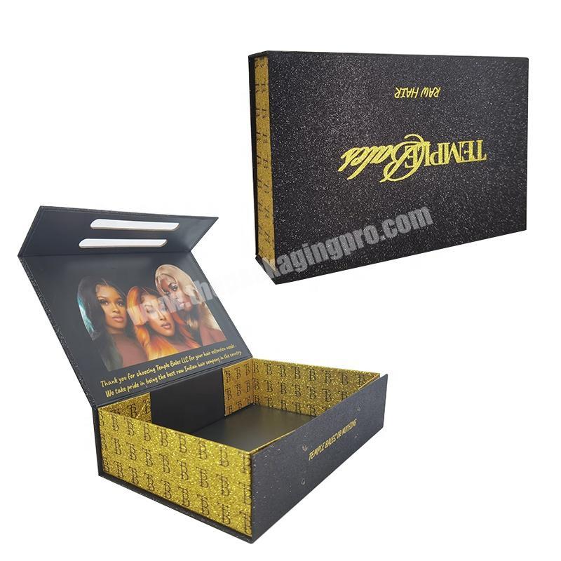 Custom LOGO Paper Box Size Printing Foldable Folding Magnetic Magnet Packaging  Paper Gift Cosmetic Clothing Boxes