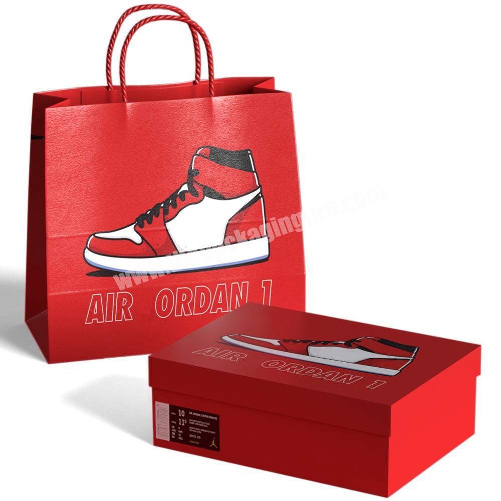 Custom Logo Brand Shoe Paper Bag For Shoes