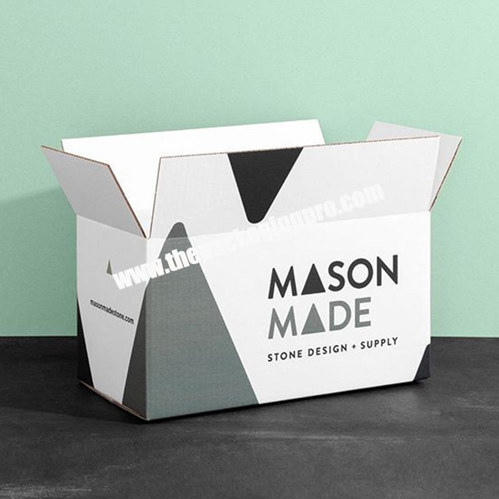 Custom Logo  Printed Corrugated Cardboard Paper Packaging Mailer Shipping Carton Box Manufacturer