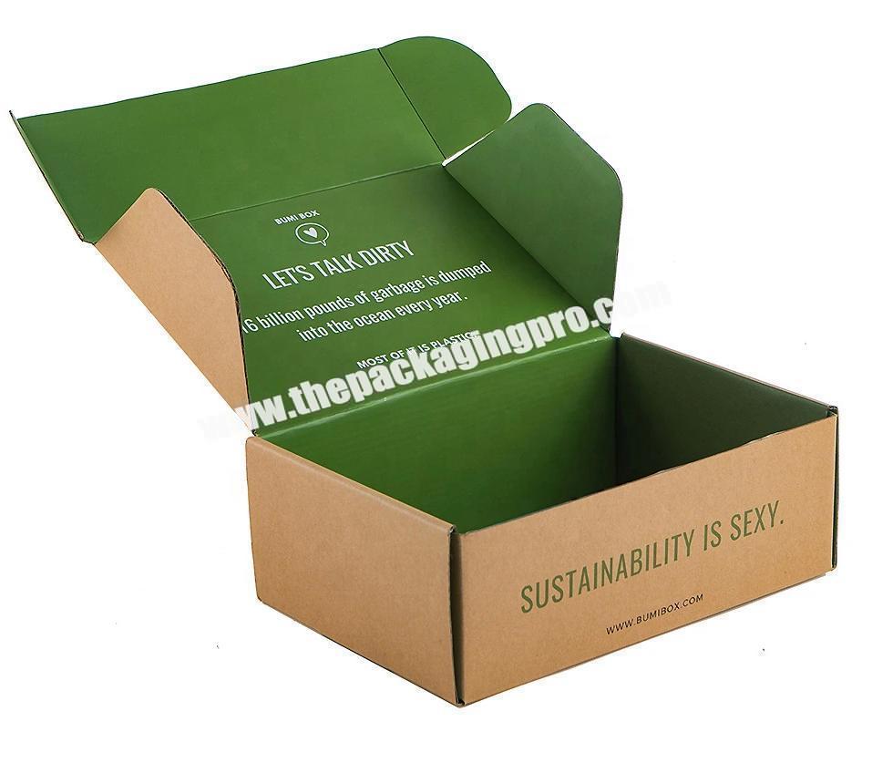 Recycled Kraft paper Printing Boxes Tuck Mailer Top Box Gift Packaging Shipping Cardboard Paper Carton corrugated mailer box