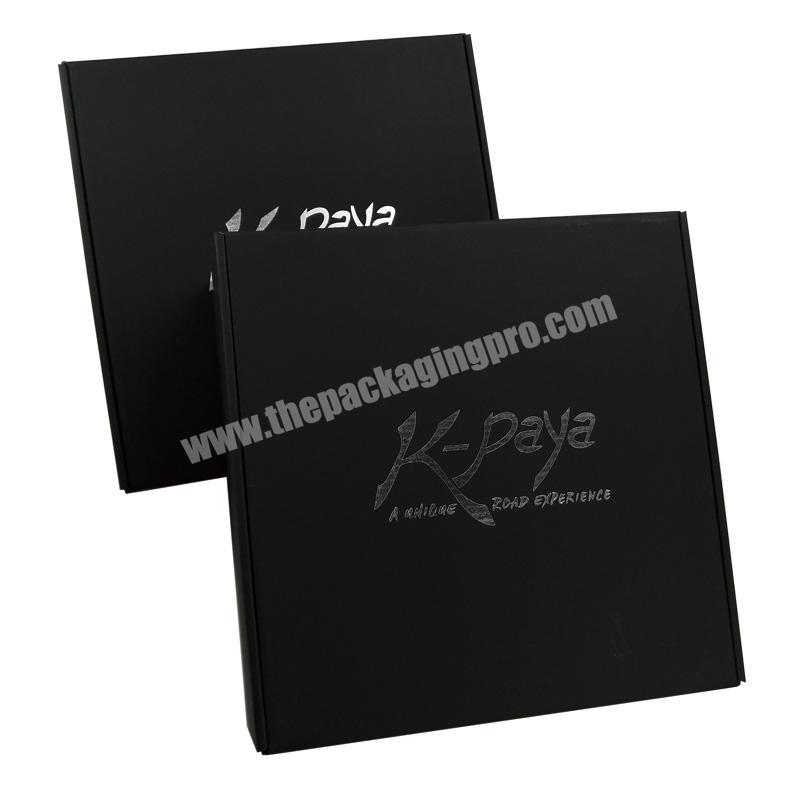 Custom Logo Corrugated Paper Black Color Mailer box With Insert