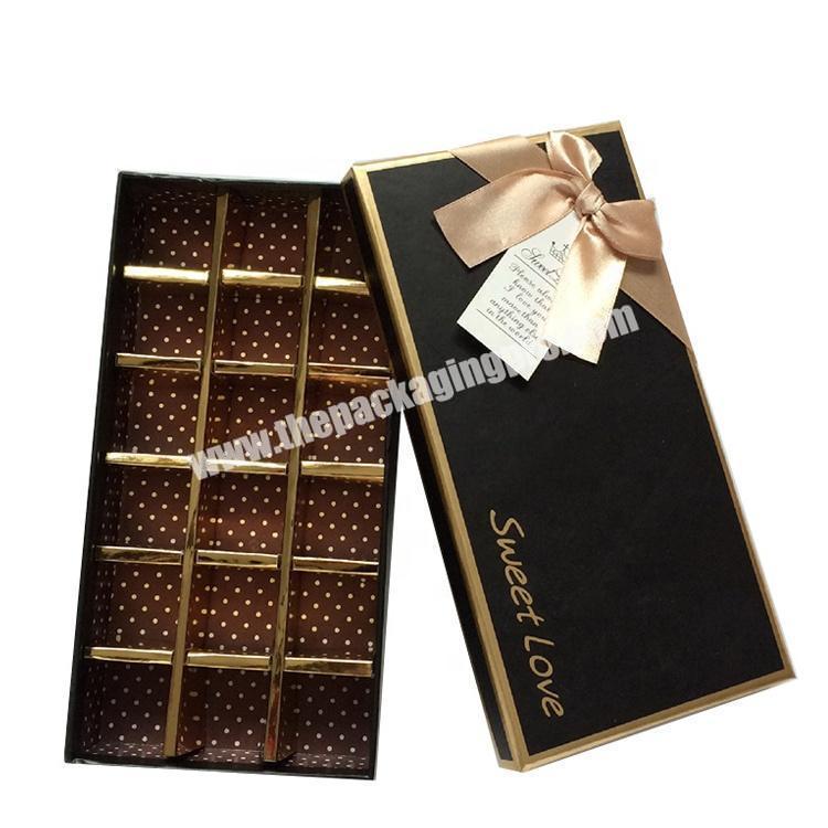 Custom Logo Design Printing Empty Chocolate Bar Candy Gift Cardboard Boxes OEM Chocolate Packaging Box