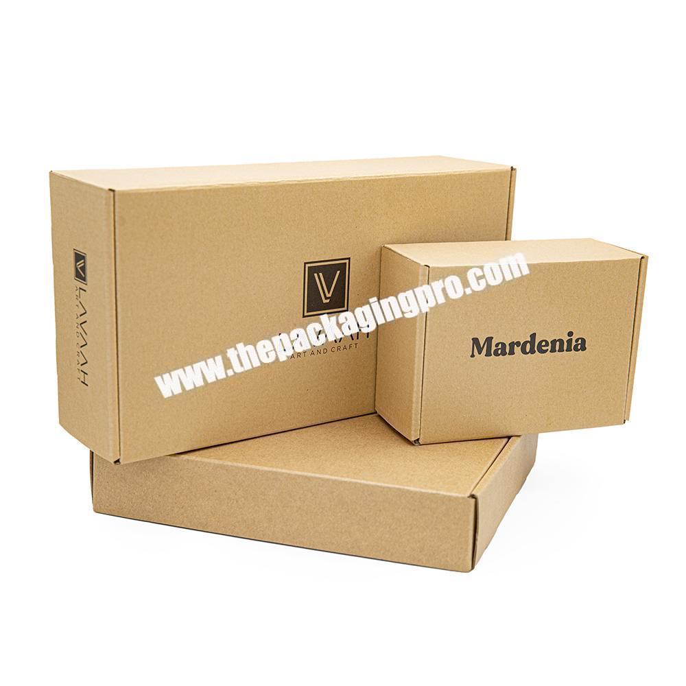 Custom Logo Eco Friendly Kraft Corrugated Cardboard Paper Packaging Mailer Shipping Gift Box