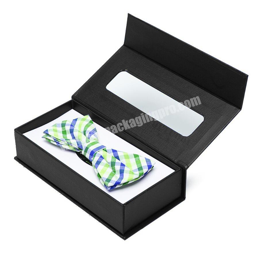 Custom Logo Empty Paper Cardboard Bowtie Bow Tie Gift Packaging Box