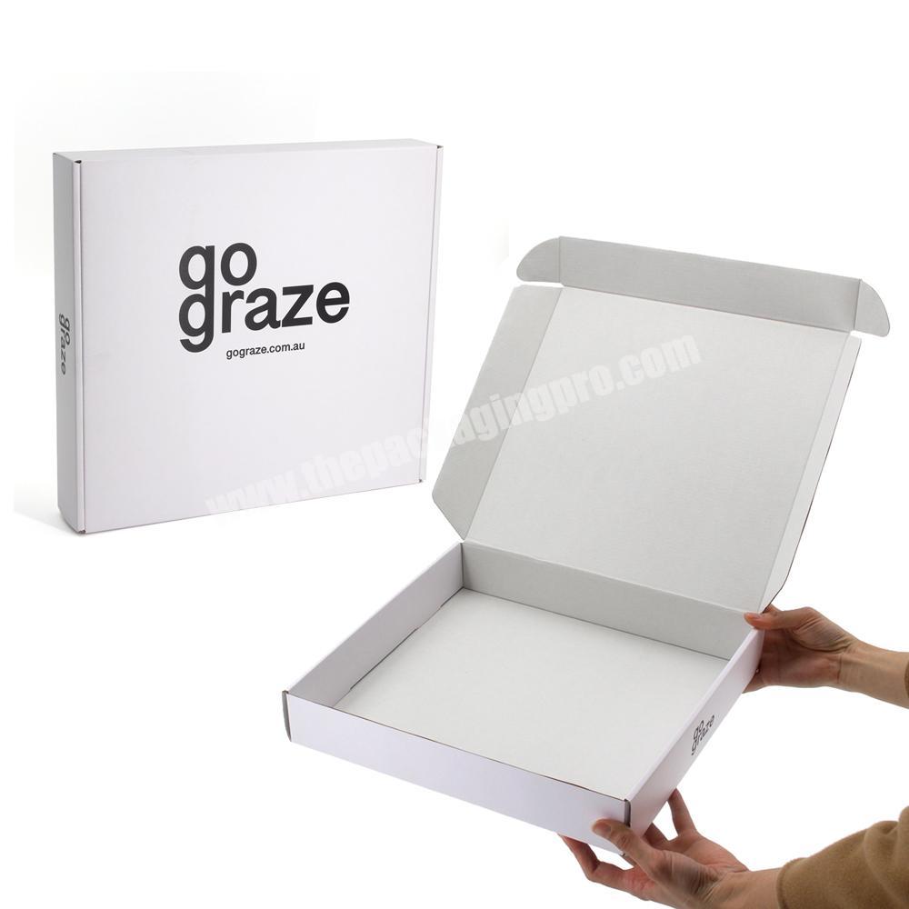 Custom Logo Large Plain White Cardboard Mailer Shipping Packaging Boxes