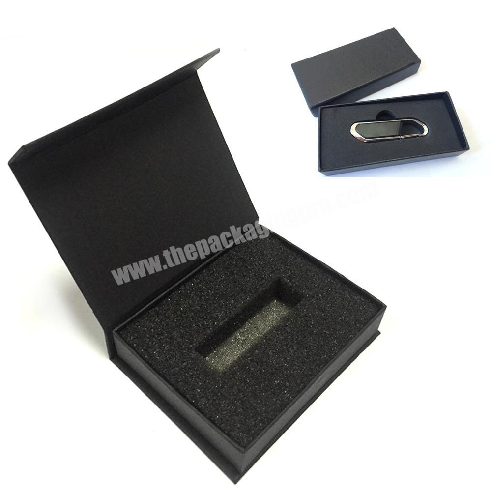 Custom Logo Luxury Black Christmas Lid Magnetic Gift Boxes