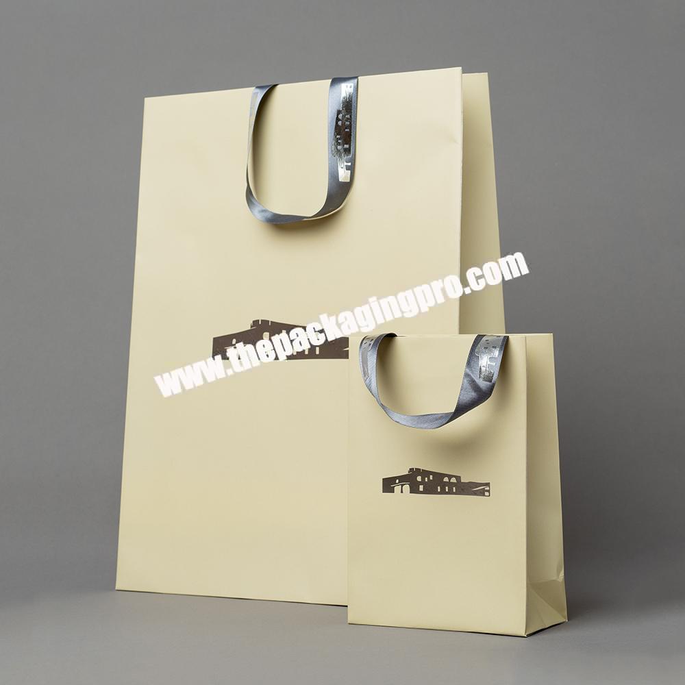 Custom Branded Logo Luxury Paper Small Jewelry Packaging Gift Shopping Bag Paperbag In Low MOQ