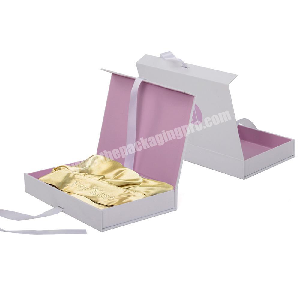 Custom Logo Luxury Magnetic Braid Bonnet Packing Box Bonnet Packaging Box