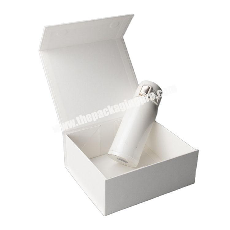 Custom Logo Luxury Magnetic Lid Easy Folding Packaging White Magnetic Gift Boxes