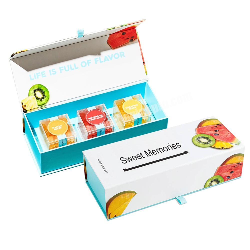 Custom Logo Luxury Magnetic Sweets Candy Sugar Gummies Sweetmeats Packaging Box