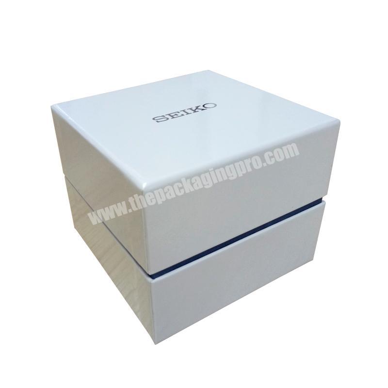 Custom Logo Luxury Single Watch Gift Paper Packaging Box Wholesale Premium Cardboard Watch Storage Box with Pillow