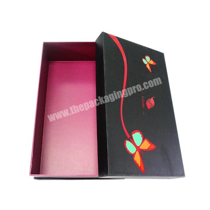 Custom Logo Luxury White Gift Packaging Lid and Bottom Box Carton Printing Include Tray Portable Carton Packaging