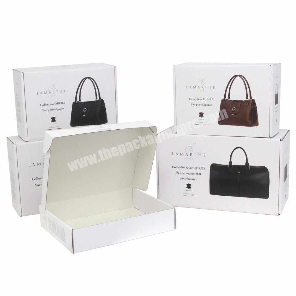 Custom Logo Luxury Your Branded cardboard Purse Packing Handbag Shipping Packaging Box For Handbag Purse Wallet