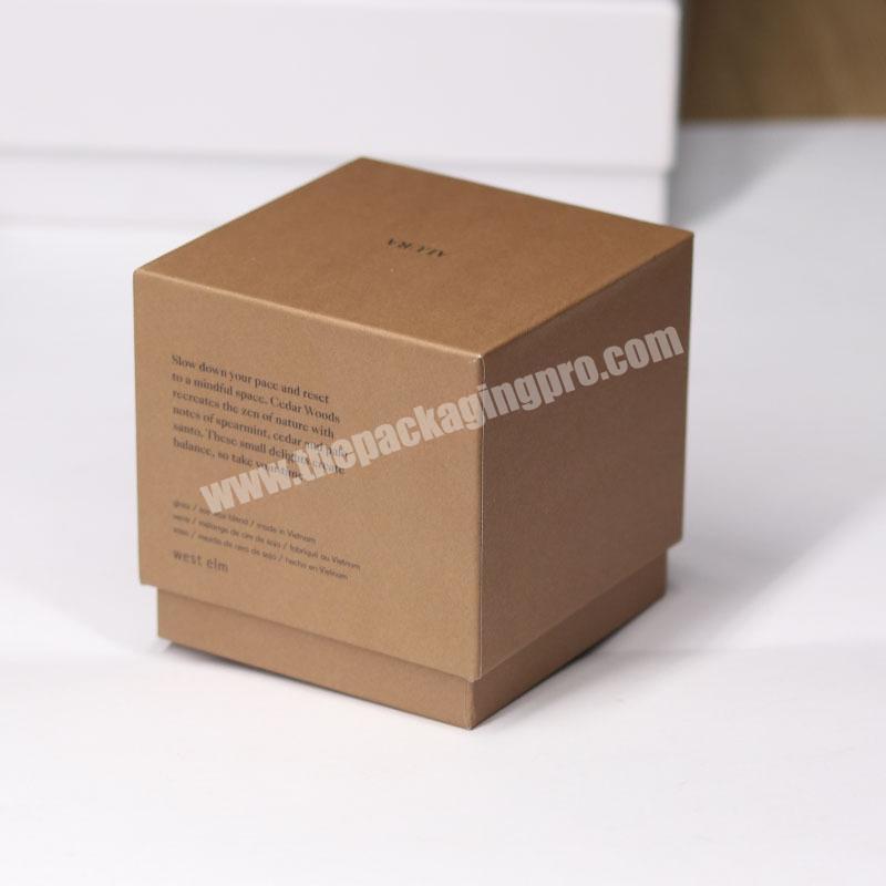 Custom Logo Luxury perfume Candle Present Jar Storage Paperboard Lid and Base Shoulder Box Packaging