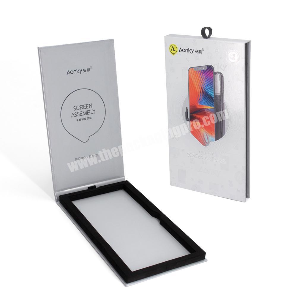 Custom Logo Mobile Phone Tempered Glass Screen Protector Boxes Packaging
