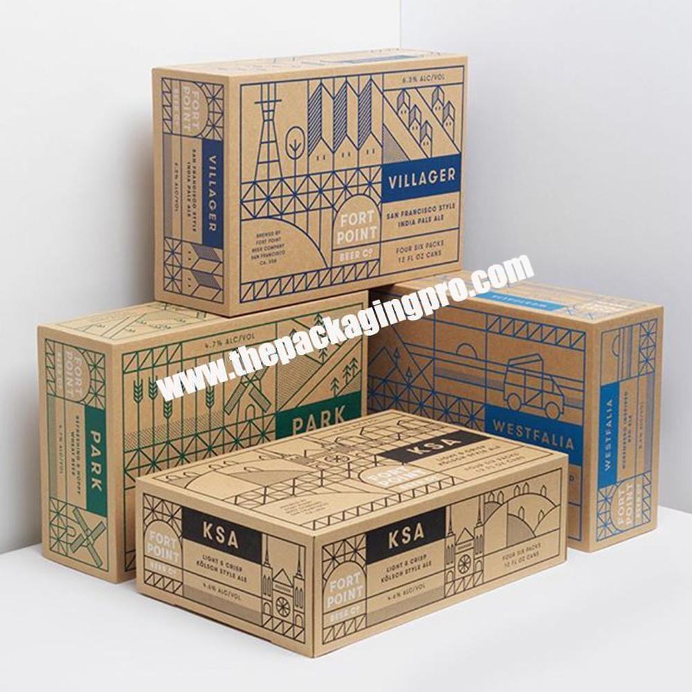 Customized Logo Printed Cardboard Paper Packaging Brown Kraft Corrugated Mailer Shipping Carton Box