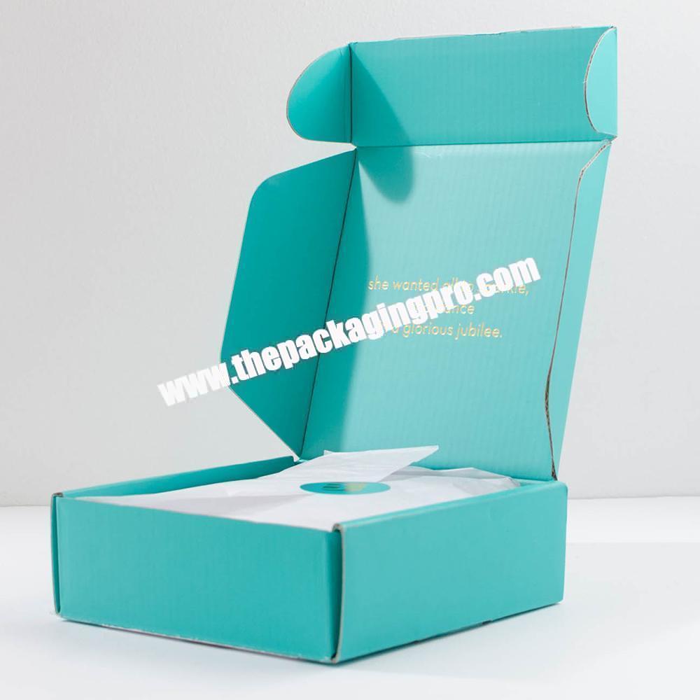 Custom Logo Eco Corrugated Cardboard Paper Clothing Jewelry Packaging Shipping Mailer Box