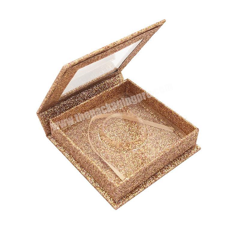 Custom Logo Printed Luxury Paper Cardboard Jewelry Box With Window Magnetic Gift Box