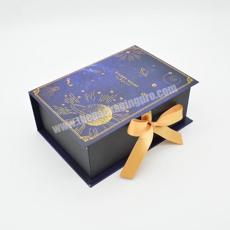 Custom Logo Printed Luxury Wig Packaging Box Hair Gift Cardboard Box With Silk  Insert