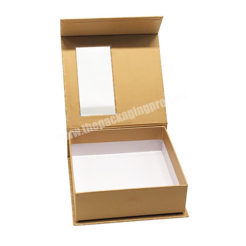 Custom Logo kraft Cardboard Magnetic Packaging Boxes Paper Packing Square Small Handmade Bamboo Gift Soap Box With Pvc Window