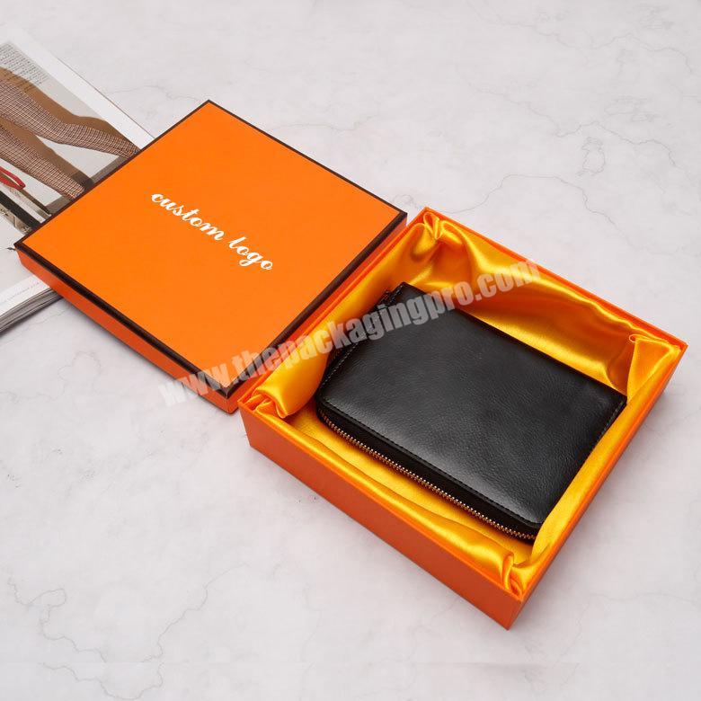 Custom Luxury Black Men Gift Boxes Packaging for Belt Display Packing Paper Wallet Leather Belt Box