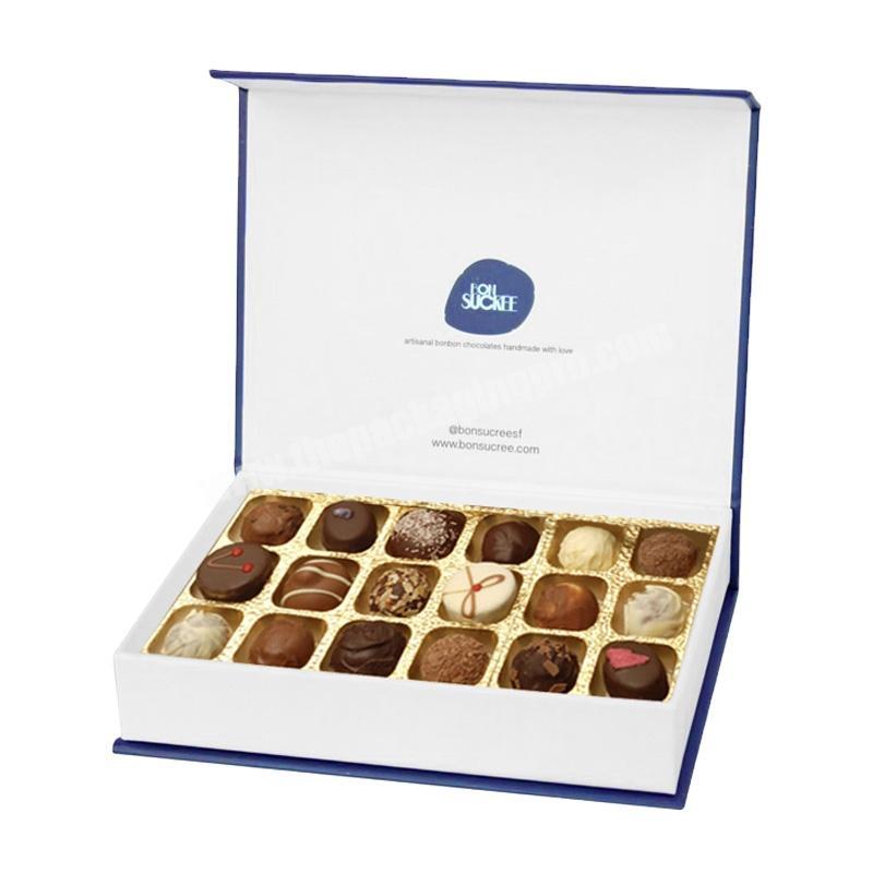 Custom Luxury Empty Cardboard Chocolate Packaging Gift Box Chocolate Box