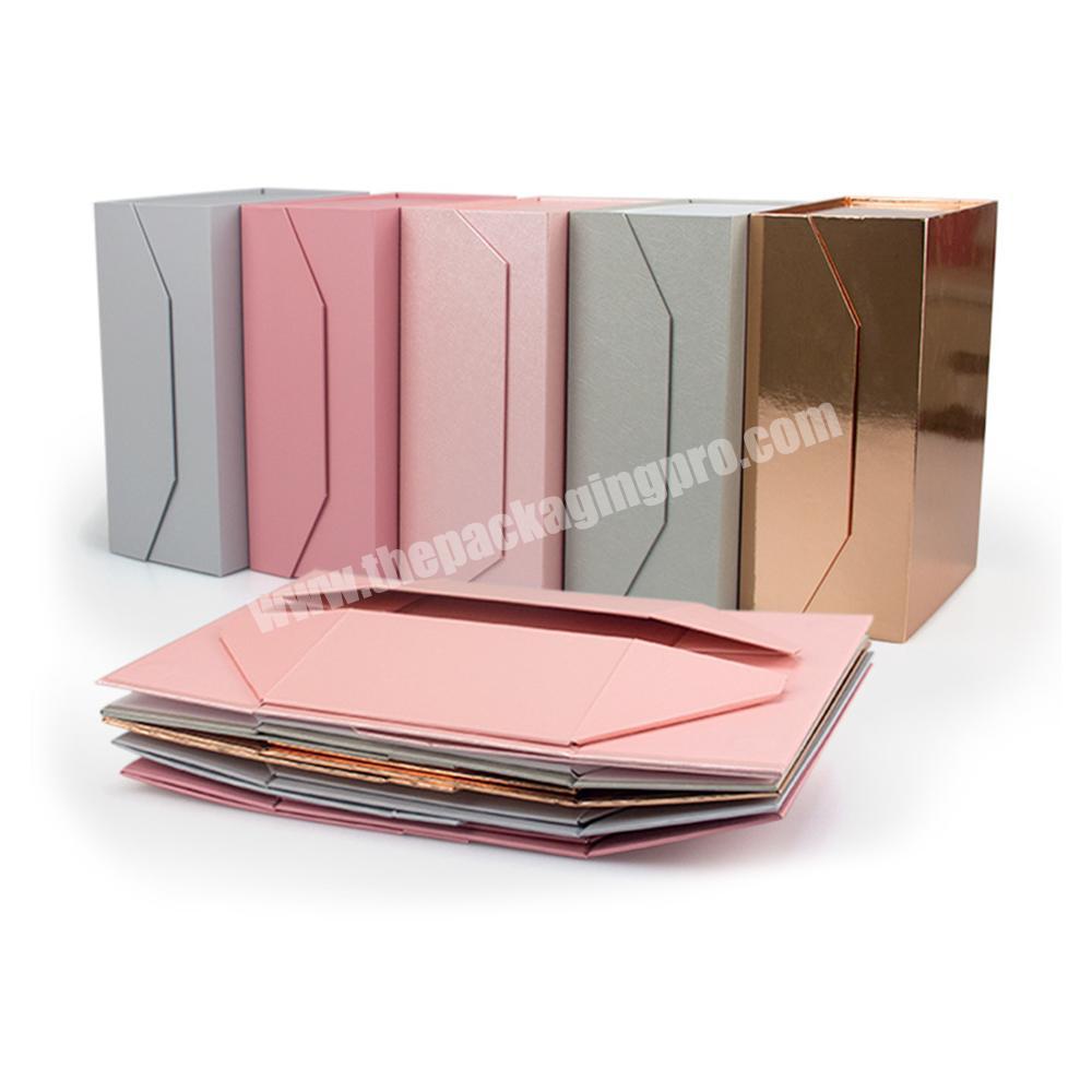 Custom Luxury Empty Magnet Book Shape Gift Box Glossy Lamination Cardboard Paper Boite Cadeau Magnetic Closure Rigid Folding Box