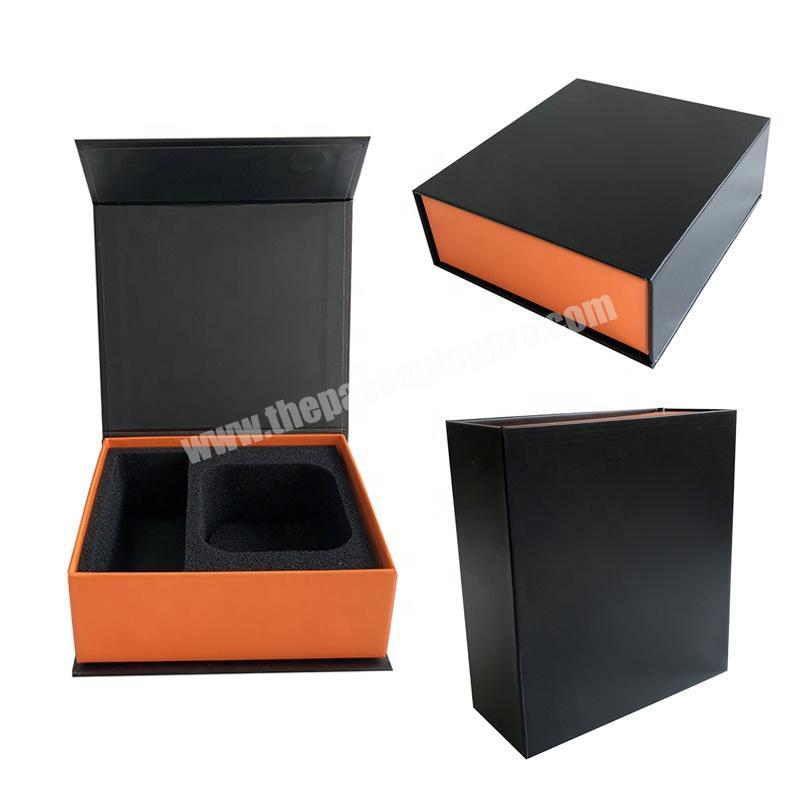 Custom Luxury Headset Packaging Box Magnetic Gift Paper Box UV Logo Printing