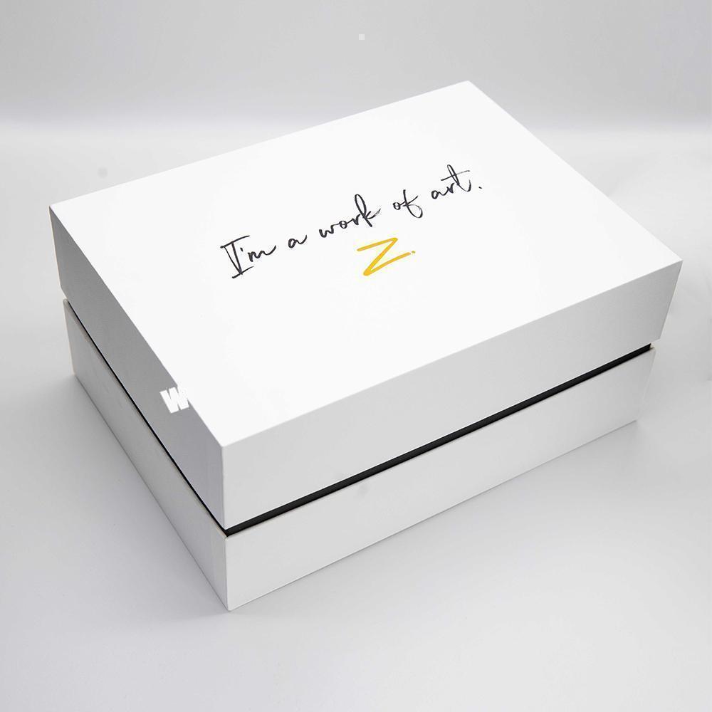 Custom Logo Luxury High Quality Rigid Cardboard Packaging White Removable Lid Gift Boxes