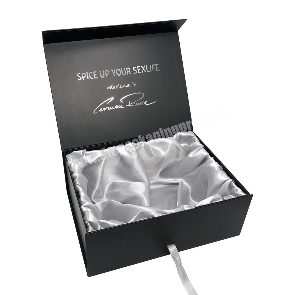 Custom Luxury Huge Magnetic foldable Clothes Packaging BoxesMagnet folding Cardboard Huge Gift Box for shoe wig hair