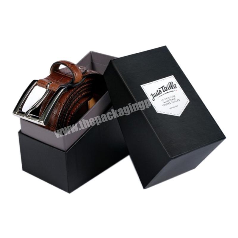 Custom Luxury Leather Belt Packing Displays Storage Box For Belt