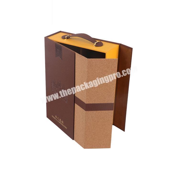 Custom Luxury Packing wine paper box Gift Boxes Bottle Glass  Red Wine bottle Box Packaging