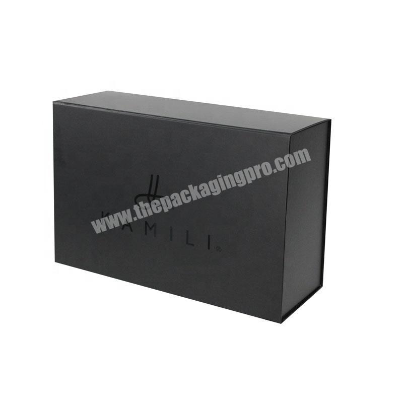 Custom Luxury Paper Magnet  Folding Magnetic Gift Box Garment Clothing Packaging Box