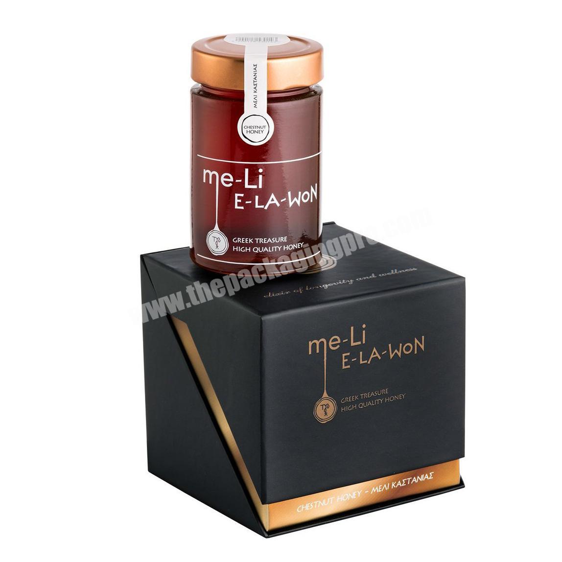 Custom Luxury Paper Packaging Gift Honey Jar Box For Honey Package