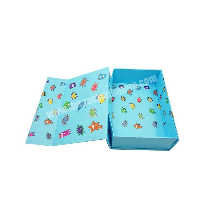 Custom Luxury Paper Packing Folding Children Toys Gift Box Packaging With Magnetic Flap Closure