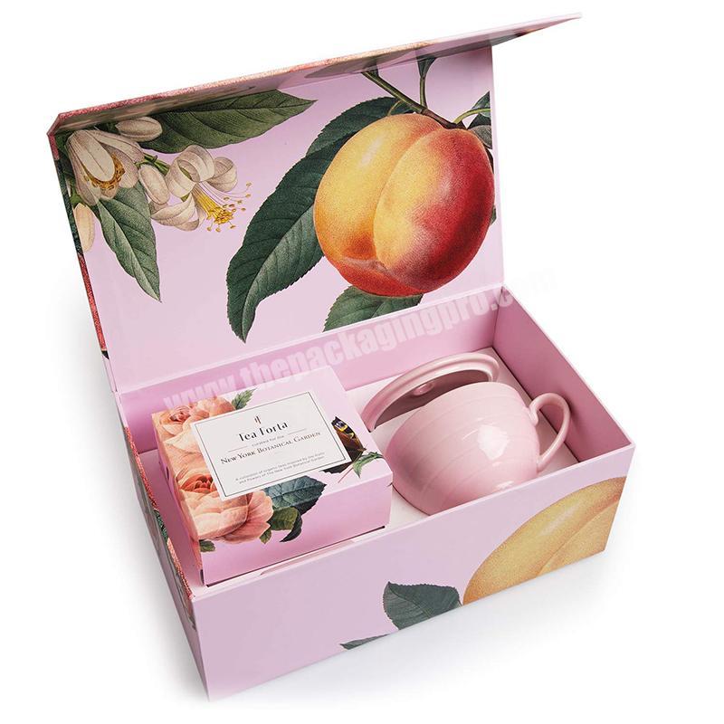 Custom Luxury Paper Teacup Packaging Gift Box