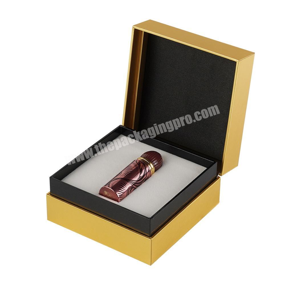 Custom Luxury Perfume Box Square Rigid Cardboard Paper Clamshell Packaging Box for Cosmetic Bottles manufacturer