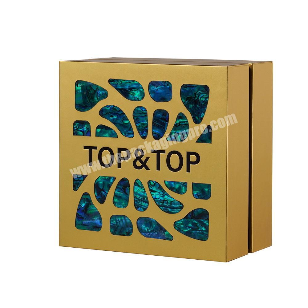 personalize Custom Luxury Perfume Box Square Rigid Cardboard Paper Clamshell Packaging Box for Cosmetic Bottles