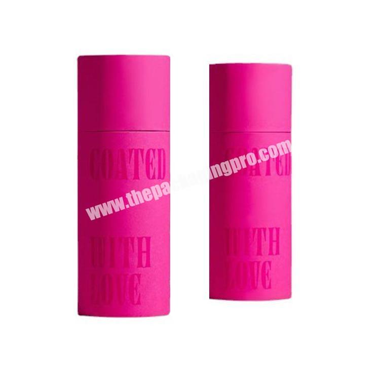 Custom Luxury Personality Desgin cylinder Cosmetic Essential oils Skincare Eyeliner Cardboard Round Paper tube Packaging box