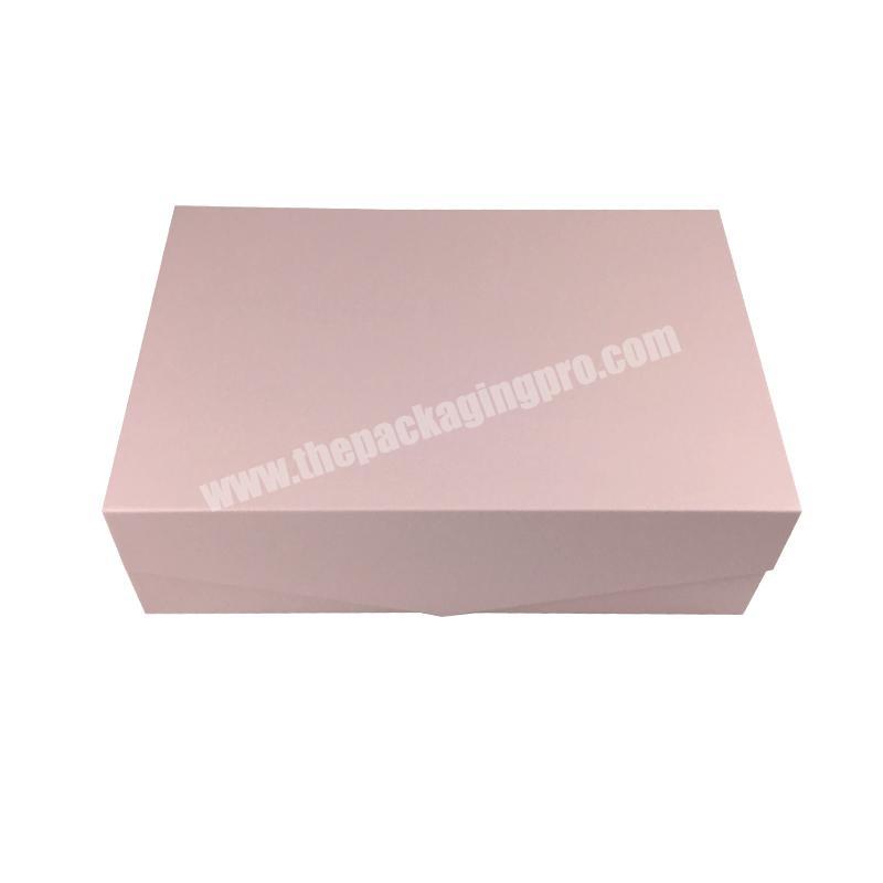 Custom Luxury Pink Color Magnetic Gift Packaging Box