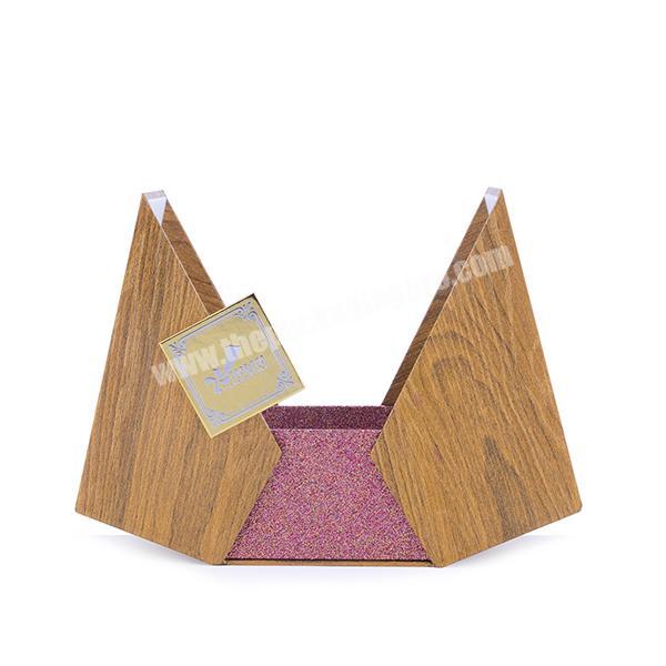 Custom Luxury Pyramid Shaped Unique Perfume Candle Packaging Rigid Cardboard Paper Box