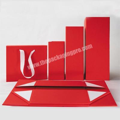 Custom Luxury Solid Color Folding Cardboard Gift Box