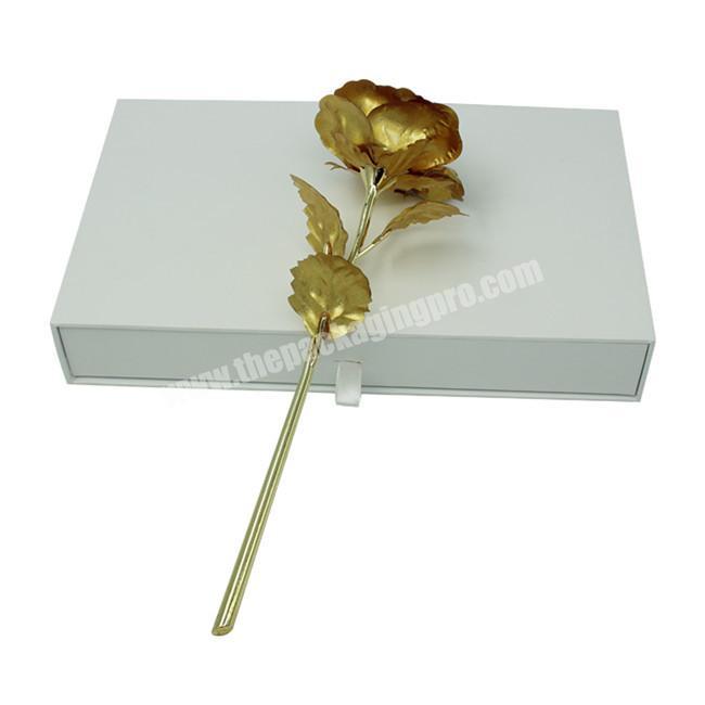Custom Luxury White Cardboard Drawer Packaging Gift Box Plain Sliding Box