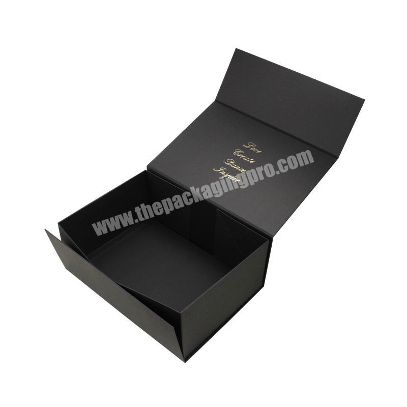Custom Outside Logo In Uv-coating And Inside Text In Gold Foil Packaging Box