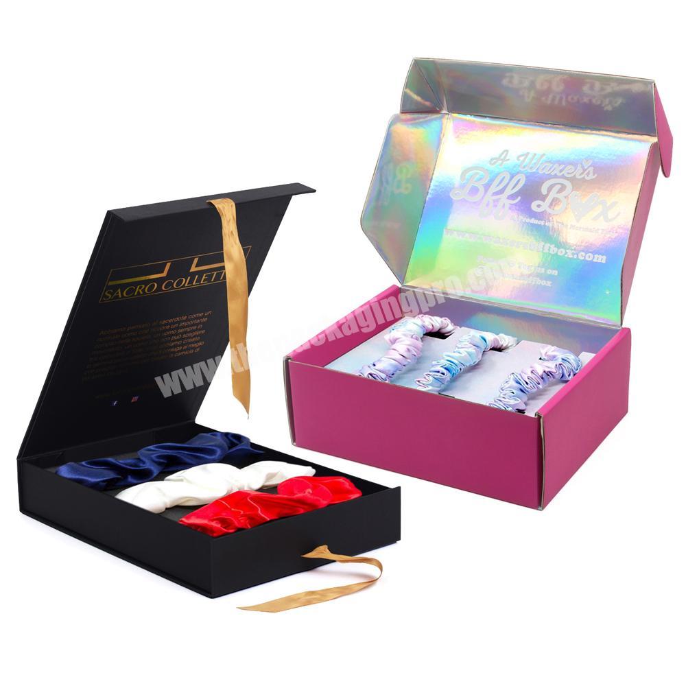 Custom Paper Hair Scrunchie Set Gift Box
