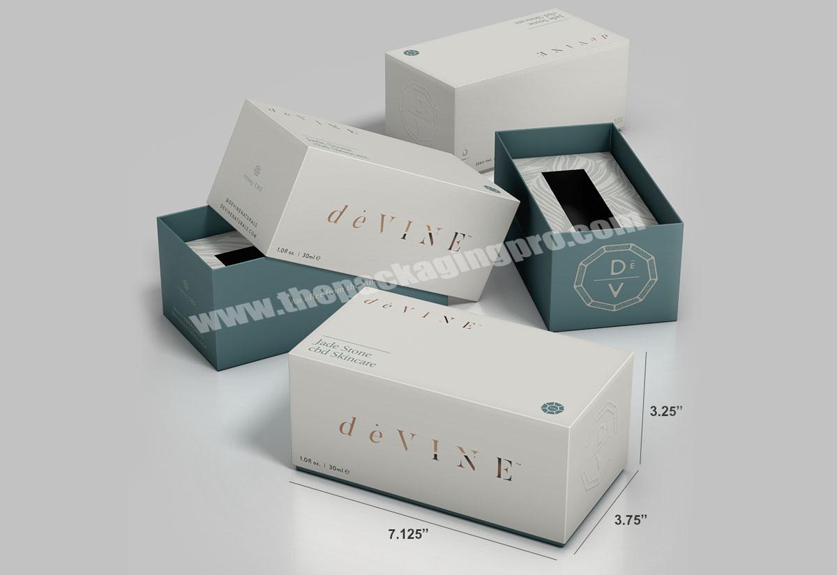 custom Custom Perfume Bottle Packing Paper Hinged Luxury Gift Box 