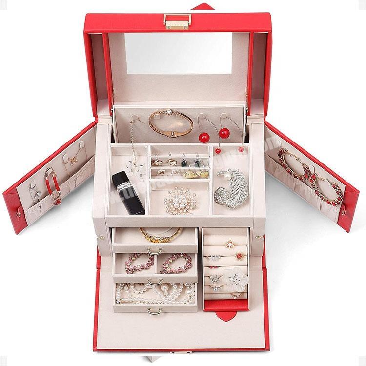 Custom Portable Jewelry storage boxes necklace earrings luxury jewelry storage boxes