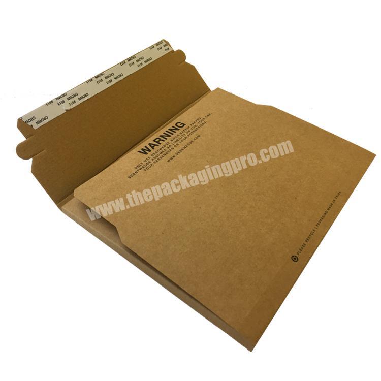 Custom Premium Record Album Mailers Book Box Shipping Mailer Reinforced Tear-Strip Vinyl LP Mailer