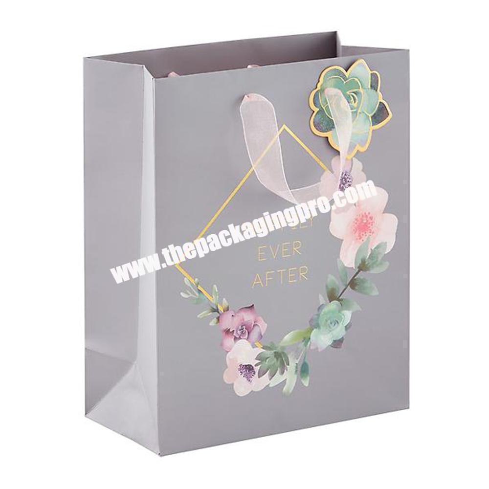 Custom paper bag printing logo shopping gift bag kraft bag for jewelry packaging