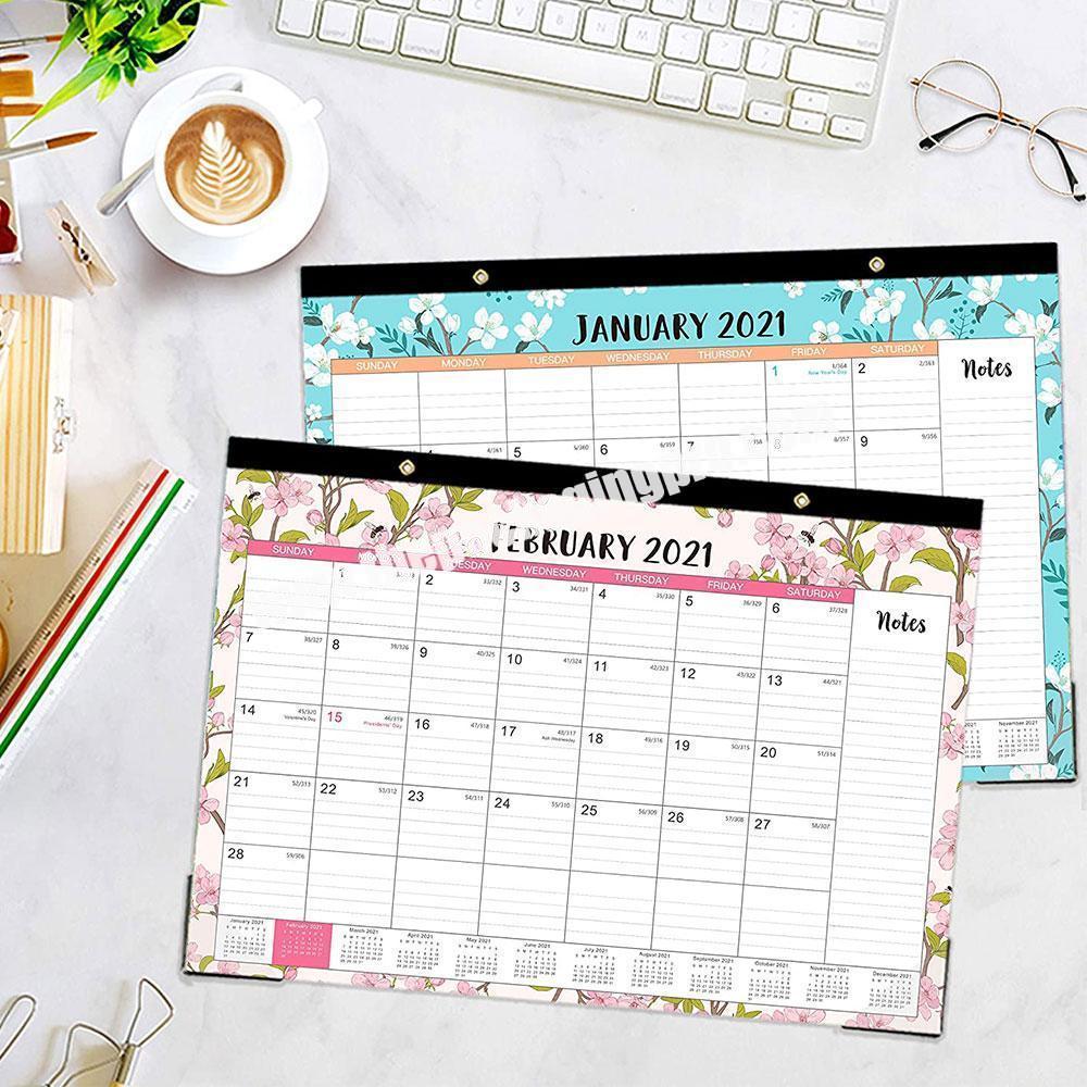 personalize Custom Printed Hanging Monthly Wall Desk Academic Tear Off Calendar Planner